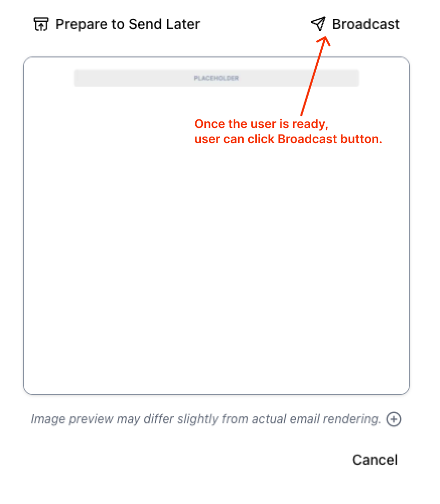 Trigger actions.onBroadcastAction.action
